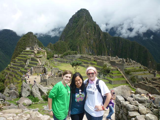 BSC students at Machu Picchu, Peru