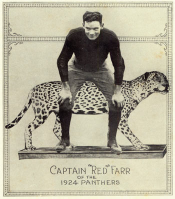 Captain Farr with stuffed panther
